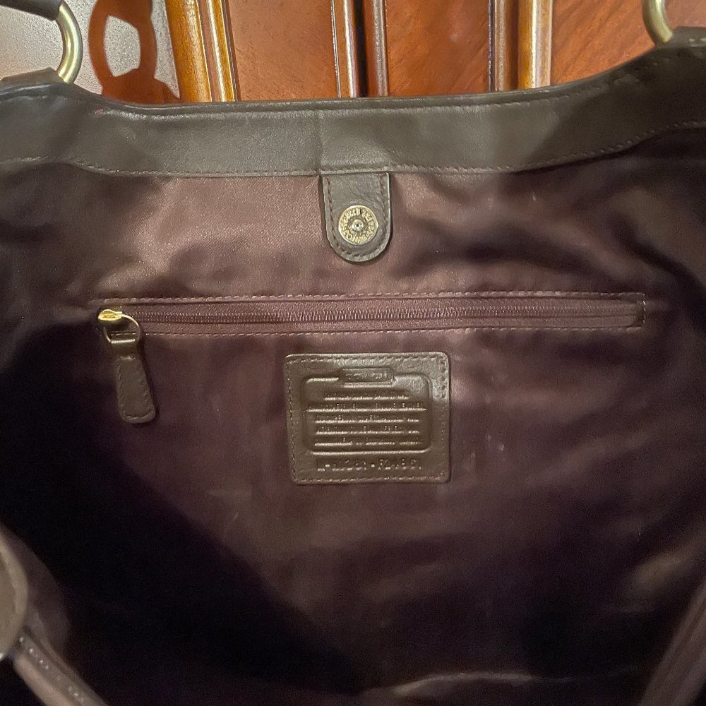 Brown Leather "Coach" Purse - Picture 3 of 7